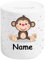 ShirtInStyle Spardose Sparschwein, Motiv Monkey AFFE, Kinder Tier Motive Namen Wunschtext