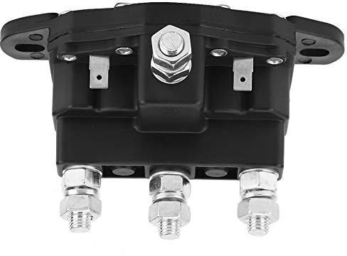 KIMISS Interruptor de solenoide reversible para motor de cabrestante 12V, 6 terminales, relé contactor, ideal para vehículos y maquinaria