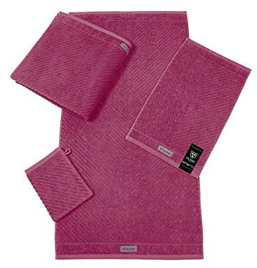 Ross Uni-Rippe Handtücher Smart Beere, Waschhandschuh 16x22 cm