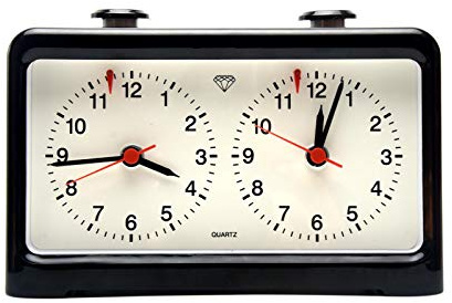 Just E Joy Chess Clock Digital Alarm Chess Timer w/Quartz Movement for Board Game International Chess Chinese Chess Weiqi Competitions Classic Analog Style Chess Clock