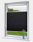 OBdeco Plissee Rollo Klemmfix ohner Bohren lichtdurchlässig Crushed Optik Faltrollo für Fenster und Türen Easyfix Anthrazit 90x130cm