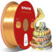 Reprapper Dreifarbige Silk PLA Filament 1.75mm – 1KG Seiden-Optik 3D Drucker Filament, Glänzendes PLA Rainbow Swirl in Gold, Silber & Kupfer, Maßgenauigkeit ±0.03mm, Kein Verheddern