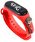 JABEDE - Orologio digitale con cinturino in silicone, design cartone animato, per bambini, per lo sport, ideale come regalo di compleanno, cinturino compatibile con My Band, rosso