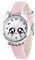 Bigmeda Kinderuhr Analog Quarzuhr Armbanduhr für Kinder Mädchen Jungen, 30M wasserdichte, Cartoon Kinder Uhr, Teaching Handgelenk Uhren mit Leder Armband, Kids Watch (Rosa)