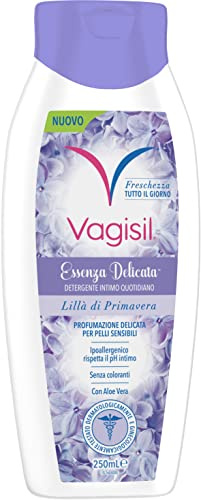 Vagisil Damenunterwäsche, milde Essenz mit Frühlingsflieder, Intimhygiene, seifenfrei, respektiert den pH-Wert der Haut, 250 ml