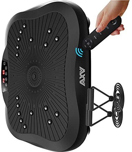 AXV Vibration Plate Exercise Machine Whole Body Workout Vibrate Fitness Platform Lymphatic Drainage Machine for Weight Loss Shaping Toning Wellness Home Gyms Workout