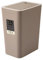 Poubelle en plastique pour cuisine, salle de bain, chambre à coucher, salon, bureau - 12 l - Marron