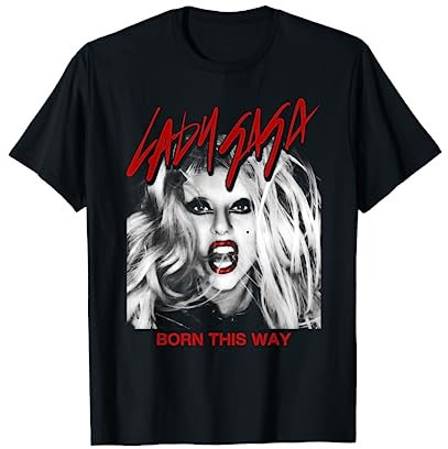 Offizielle Lady Gaga Born This Way Cover T-Shirt