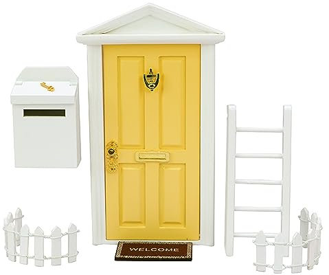 Puerta Hada los Dientes - Puerta Hadas | Decoración Escena en Miniatura para casa muñecas al Aire Libre, Accesorios jardín Hadas, decoración Greatideal