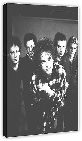 TONFON The Poster & Cure English Rock Band Retro Art Decor Wandposter Leinwand Poster Wandkunst Dekor Druck Bild Gemälde für Wohnzimmer Schlafzimmer Dekoration Rahmenstil 60 x 90 cm