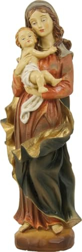 FADEDA Madonna mit Kind rechts/Höhe:30 cm/handbemalt/detailgetreue Krippen Figuren - Weihnachten Tisch Dekoration Krippe Zubehör