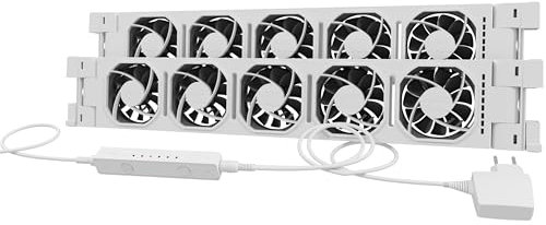 Heatfan 5 Pro – Universeller Smart-Radiatorventilator, Energiesparend, Ultra-Leise, Effiziente Wärmeverteilung, Passt Auf Alle Radiatoren, Reduziert Gas Kosten Um Bis Zu 30%, Duo Set - White