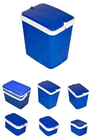 JARDIN202 - Nevera Portátil Rígida – Nevera Térmica con Asa para Camping, Barbacoa y Viaje | 29 L (Azul)