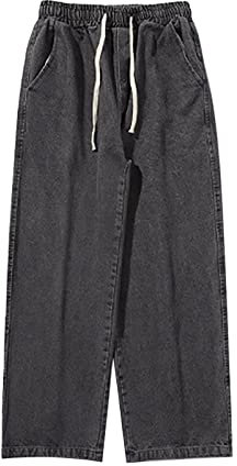 Lightning Deals of Today Prime Clearance Hose Herren Winter Taschen Outdoorhose Herrenmode Big Loose Relaxed Fit Straight Leg Jeans Denim Pants