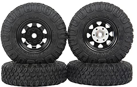liovitor Metall Felge mit Gummi Reifen Set für MN86S MN86 MN86KS MN86K MN G500 1/12 RC Crawler Auto Upgrade Teile,1