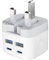 USB C Plug, Multi USB Plug Fast Charge UK 2-Port Charing Plug Type C for i Phone, Multiple USBC Wall Charger for iPhone Apple 16e 16 Pro 16 Pro Max 16 Plus 15 14 13 12 11 XR XS, iPad