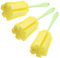 Gadget-Hero Reinigungsbürste für Flaschen 15er Set - Flaschenbürste Schwamm - Spülschwamm für Gläser - kratzfreier Flaschenreiniger mit langem Griff - Flaschenschwamm - Babyflaschen Reiniger