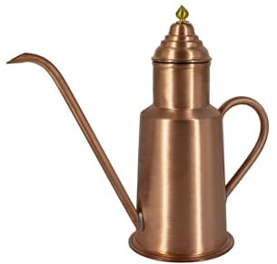 Gemlik Pot à huile fait main en cuivre pour jardin et maison