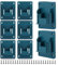 GBACHOOSE 8 Pack Tool Holder for Makita 18V 14.4V Drill Tools Holder with Screws, Drill Mount Fit Cordless Tool Storage for 18 Volt LXT Li-ion Drill Tools (Blue)