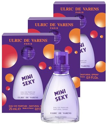 ULRIC DE VARENS - Eau de Parfum Mini Sexy – Floriental Et Gourmand – Damenduft – Zerstäuber – Made in France – 3 x 25 ml