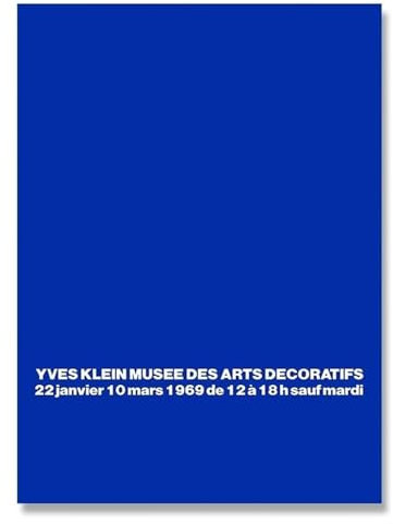 HKAHF AJWUQ Yves Klein Blau Poster Yves Klein Monochrome Wandkunst Yves Klein Blaue Drucke Abstrakte Leinwand Malerei Für Home Decor Bilder 20x30cmx1 Kein Rahmen
