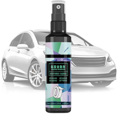Spray removedor de adhesivo | 120 ml removedor de calcomanías de coche, removedor de adhesivo seguro, removedor multiusos para quitar calcomanías difíciles, suministros de limpieza