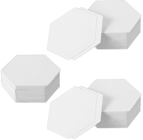300 Stück Patchwork Paper Piecing Stencil Papier 2,6 cm Hexagon Quilt Schablonen Steppvorlagen Schablonen Sechseckige Patchwork Papierschablone für Quiltzubehör zum Spleißen Quiltvorlagen