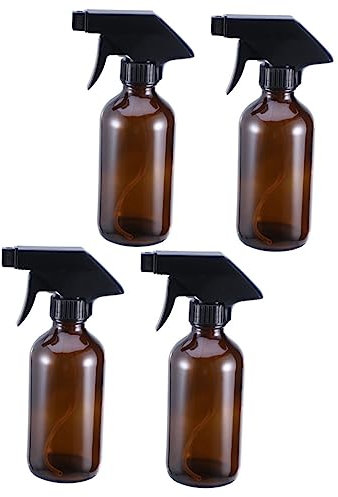 FOMIYES 4piezas Botellas Spray Llenables Vidrio Rociador De Agua Botellas Almacenamiento Pulverizador