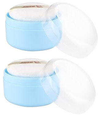 Homoyoyo 2satz Babypuder Puffbox Mit Sifter Leere Körperpuder Behälter Für Zuhause Und Strapazierfähigem Material Für Erwachsene Gleichmäßige Anwendung