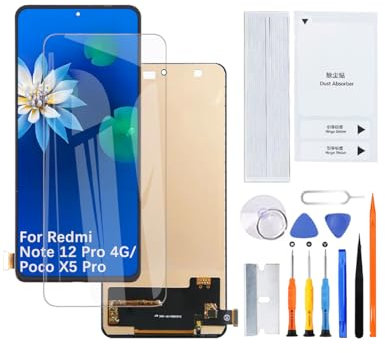 H&LYCYJ Pantalla de pantalla para Xiaomi Redmi Note 12 Pro 4G/Poco X5 Pro TFT 2209116AG 2209116AG LCD pantalla de repuesto con kit