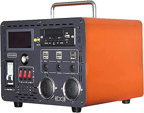 Stazione di alimentazione portatile, generatori da esterno 500W 42AH pacco batteria al litio ternario caricabatterie solare mobile alimentazione portatile AC 220V 230V DC 12V uscita con radio 2 alto