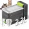 Amicura A3lite Fuente para Gatos Ultrafiltrada, 3.3L Capacidad, Plato en Acero Inoxidable 316, Filtración Tripla, Ultra Silenciosa (<25dB), Modos Touch Catarata/Energía, Aviso de Falta de Agua - Negro