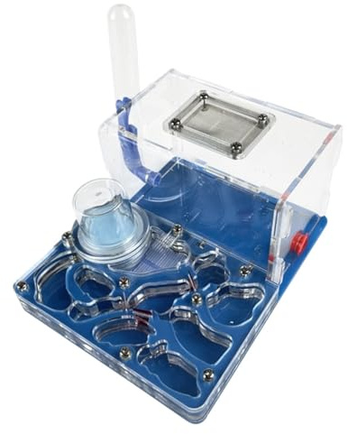 Ameisenfarm für Erwachsene Acryl Ant Nest Farm Doppel Wasserturm Mit Fütterung Bereich Ant Farm Für Ameisenliebhaber Ameisen Terrarium(Blue)