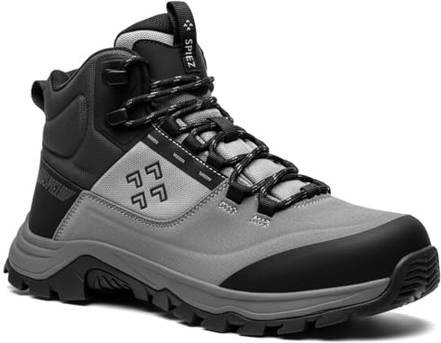 SPIEZ Scarpe Antinfortunistiche Uomo S1 Antiscivolo, Leggere Stivali da Lavoro Punta Composito, Antistatiche Calzature da Cantiere Invernali ESD Stivali di Sicurezza