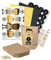 itenga DIY Fußball-Adventskalender Set zum Basteln (gelb/schwarz)