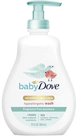 Baby Dove Wash, Sensitive Moisture, 13 oz