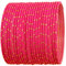 Touchstone „Colorful Armreif-Kollektion“ Indischer Bollywood-exklusiver Designer-Schmuck mit goldener Glasur in leuchtendem Rot, besondere große Armreifen. 24er-Set für Damen.