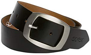 SOCCX Damen Gürtel aus Leder Black 85