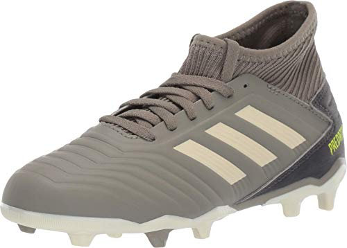 adidas Predator 19.3 FG J Sneaker, legacy green/sand/Solar Yellow, 1 Standard US Width US Toddler Baby