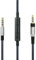 Cavo audio di ricambio con microfono in linea e controllo volume, compatibile con cuffie Sennheiser HD4.40, HD 4.40 BT, HD4.50, HD 4.50 BTNC, HD4.30i, HD4.30G e compatibile con Samsung/Huawei/Android