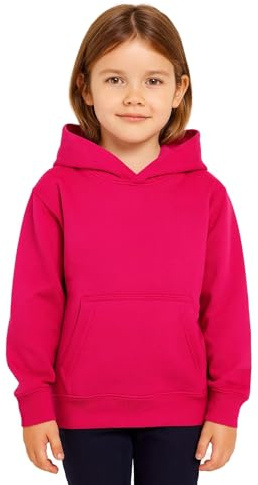 A2Z 4 Kids Tie Dye Hoodie Fleece - Plain Sweat Hoodie Pink 7-8