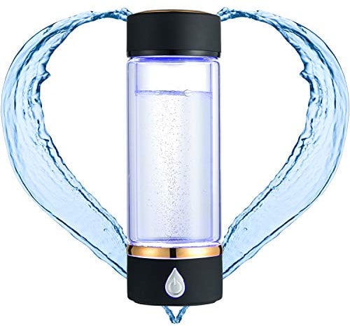Botella Generadora de Agua de Hidrógeno N.P Con Tecnología PEM y SPE, Hasta 1500PPB, Fabricante de Agua de Hidrógeno Portátil, Máquina de Agua de Hidrógeno, Ionizador de Agua de Vidrio