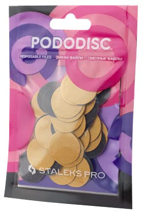 STALEKS Pro Pododisc - Recarga de 50 discos desechables adhesivos para pedicura (ruido) PDF-20 (PDF-20-240)