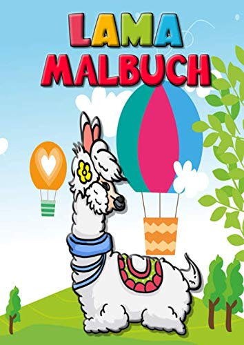 LAMA MALBUCH: 3 bis 10 Jahre alt: ein lustiges Aktivitätenbuch für Kinder im Vorschul- und Schulalter Malbuch auf Lama-Grossformat 8.27 x 11.69 A4