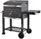 MaxxGarden Barbecue au Charbon - Barbecue de Bois - BBQ - Grill - Transportable - 118 cm - Noir