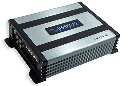 Harmony Audio HA-A400.1 Car Stereo Class D Amp Mono 800 Watt Subwoofer Amplifier - 1 Ohm Stable - includes Bass Remote