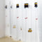 Lsimeru Transparent Vorhang Kinderzimmer Junge Ösen mit Auto Stickerei Muster 2 Stück Gardinen Kinder Dekoschal,140x260
