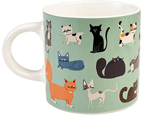Rex London Ceramic Mug 350ml - Nine Lives