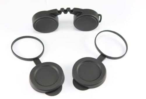 10x42 Rubber Lens Caps for Binoculars + Rainguard