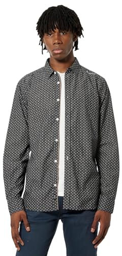 Kaporal - Chemise Noire All Over Homme en 100% Coton Bio - Tito - S - Noir